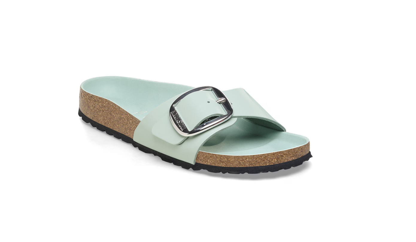 Birkenstock Madrid Big Buckle High-Shine Surf Green Narrow