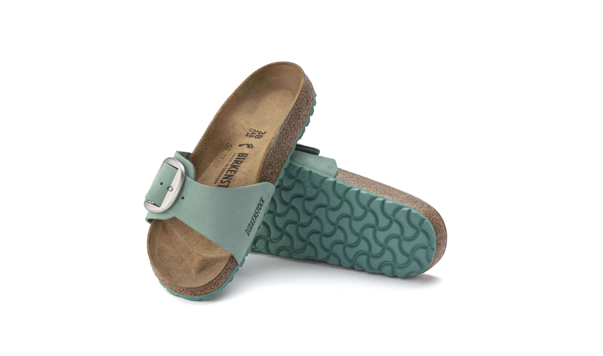 Birkenstock Madrid Big Buckle Nubuck Leather Beryl Regular