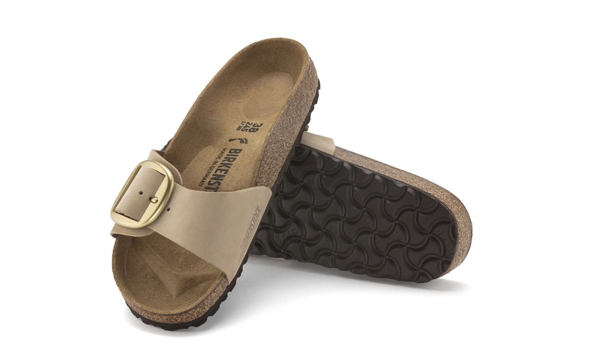 Birkenstock Madrid Big Buckle Nubuck - Sandcastle, Regular