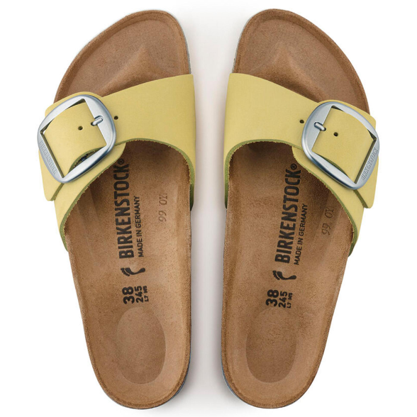 Birkenstock Madrid Big Buckle Popcorn Nubuck Sandals - Popcorn, Narrow