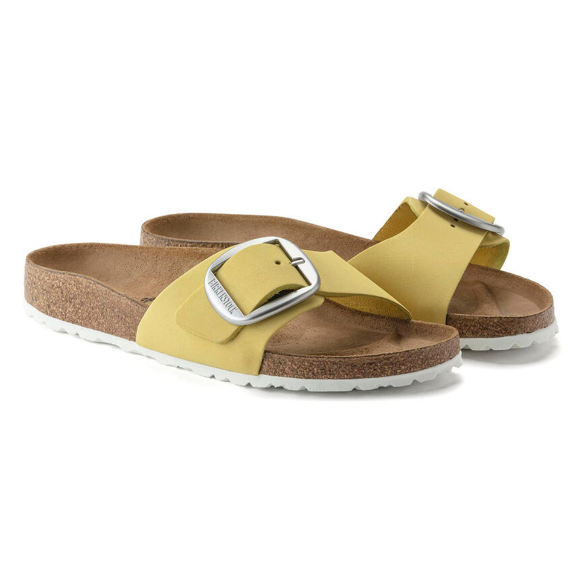 Birkenstock Madrid Big Buckle Popcorn Nubuck Sandals - Popcorn, Narrow