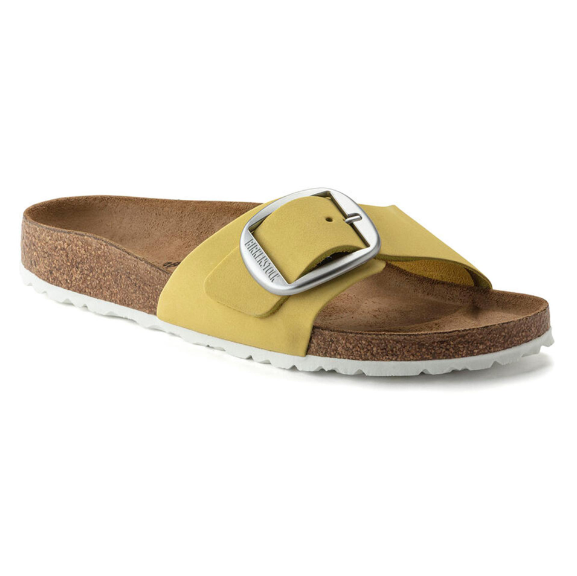 Birkenstock Madrid Big Buckle Popcorn Nubuck Sandals - Popcorn, Narrow