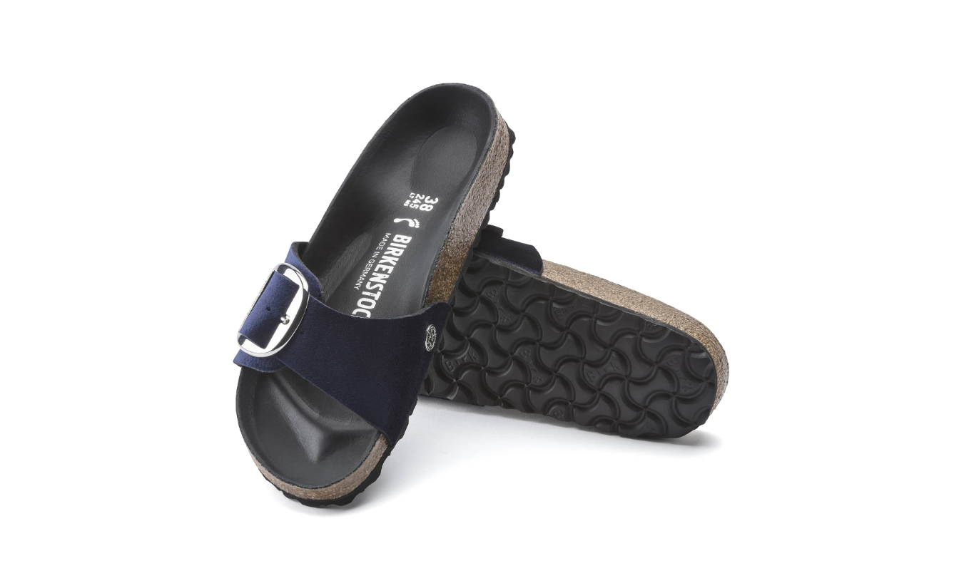 Birkenstock Madrid Big Buckle Velvet Midnight Narrow