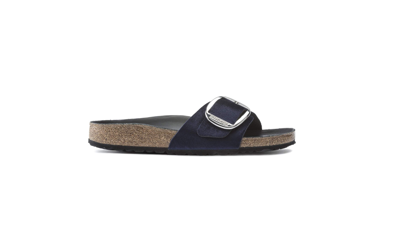 Birkenstock Madrid Big Buckle Velvet Midnight Narrow
