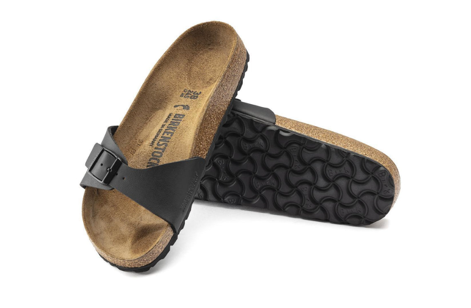 Birkenstock Madrid Birko-Flor Black Sandal - Black, Narrow