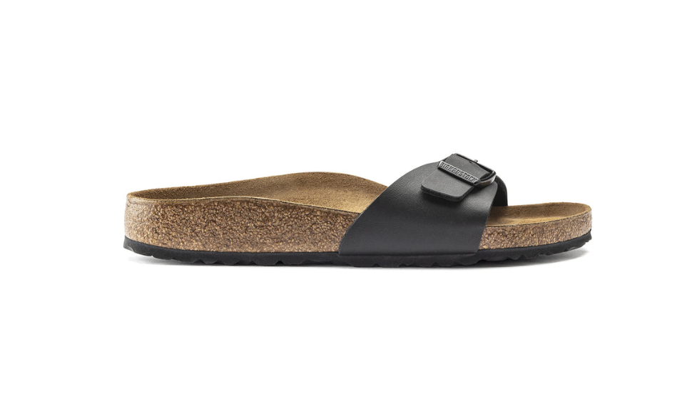 Birkenstock Madrid Birko-Flor Black Sandal - Black, Narrow