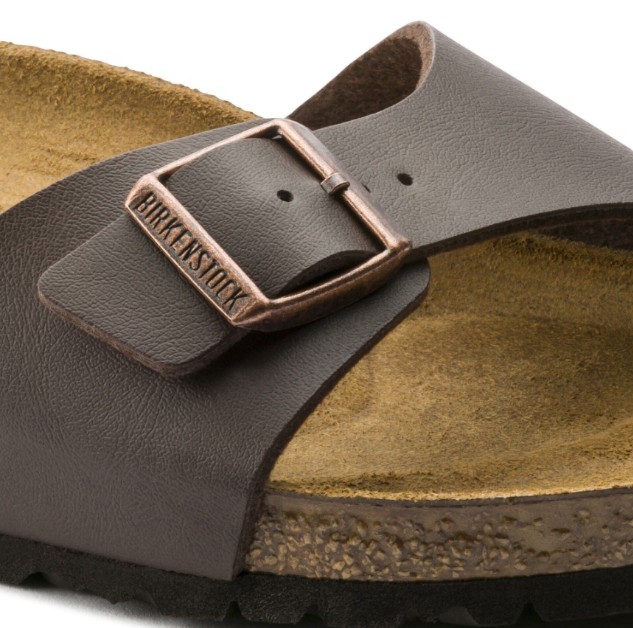 Birkenstock Madrid Birko-Flor Dark - Brown, Narrow