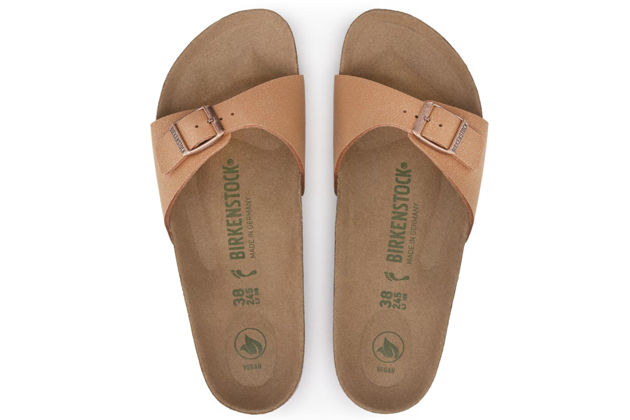 Birkenstock Madrid Vegan Birko-Flor Nubuck Pecan Narrow