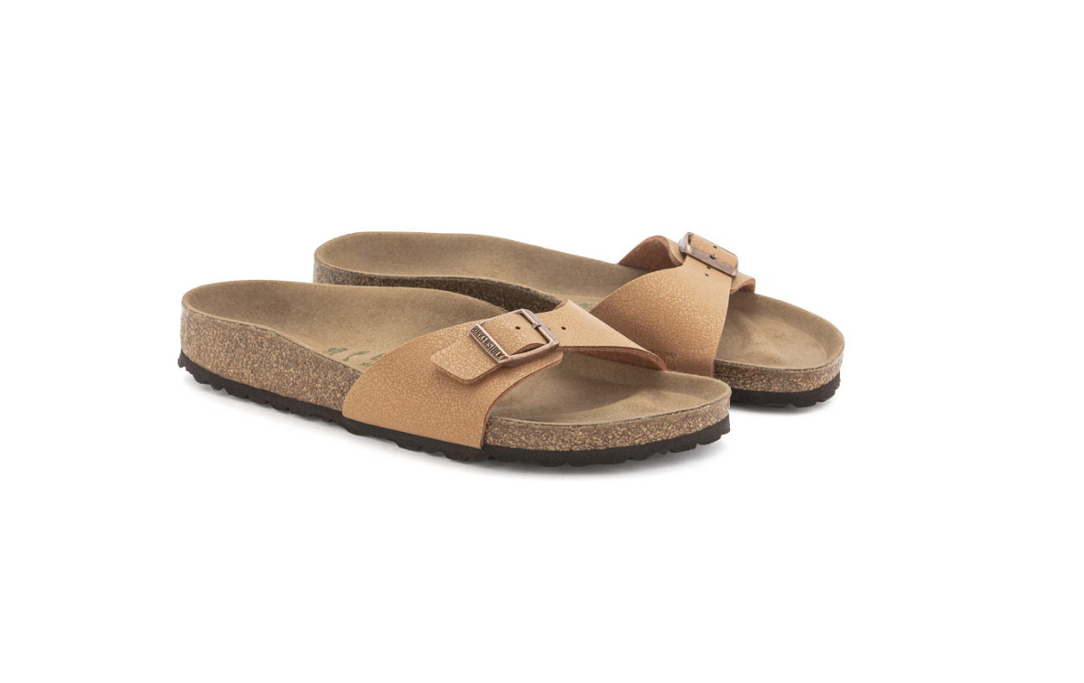 Birkenstock Madrid Vegan Birko-Flor Nubuck Pecan Narrow