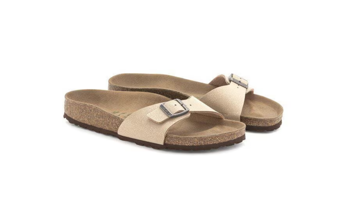 Birkenstock Madrid Vegan Birko-Flor Nubuck Sandals - Narrow Fit, Light Rose