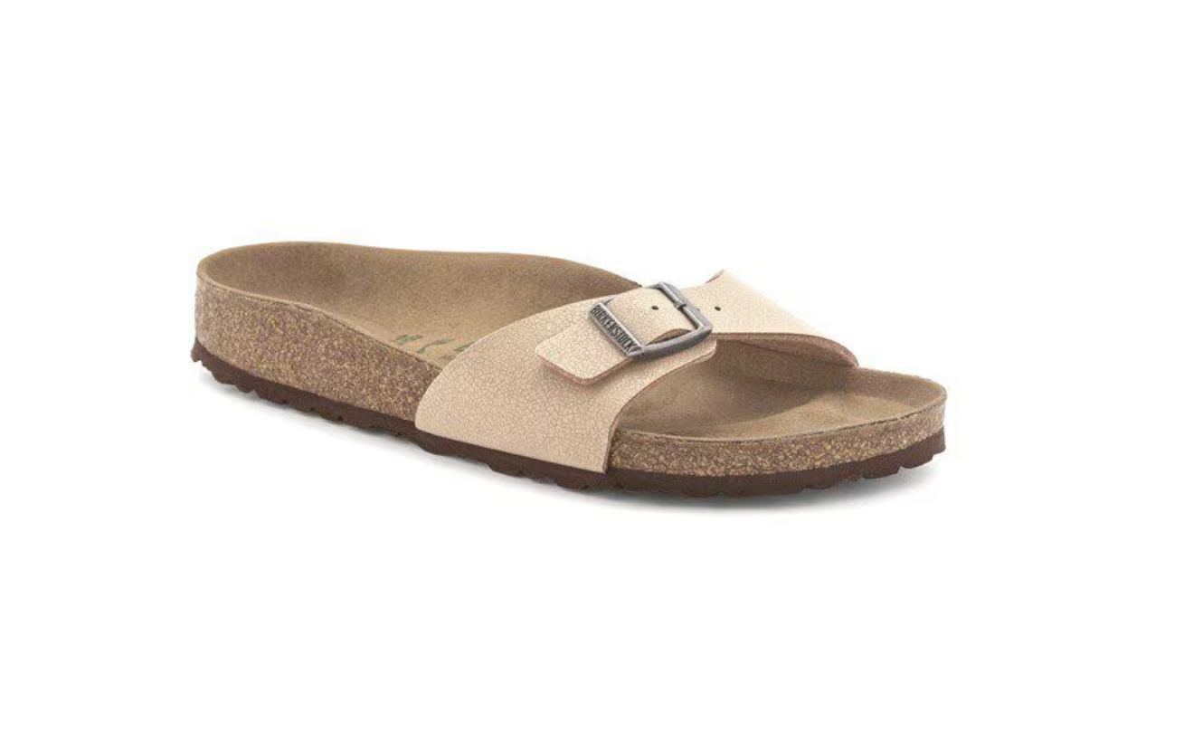 Birkenstock Madrid Vegan Birko-Flor Nubuck Sandals - Narrow Fit, Light Rose