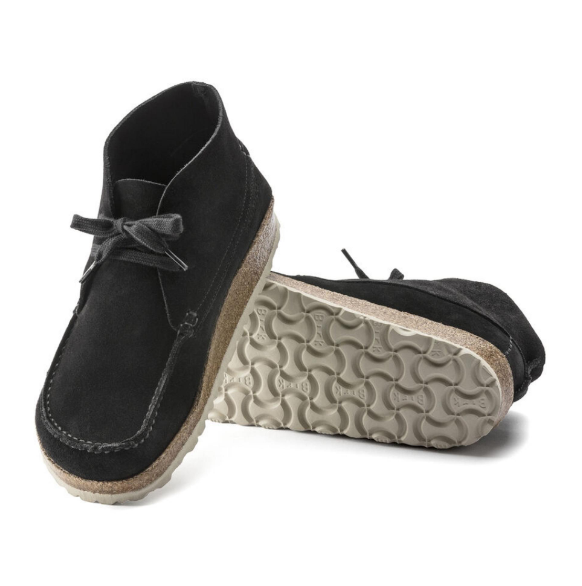 Birkenstock Maidan VL Suede Leather Black Narrow
