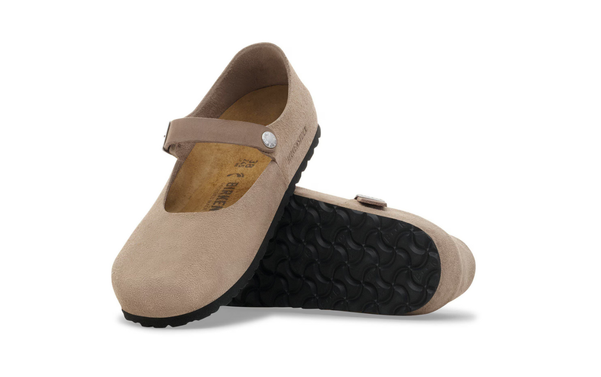 Birkenstock Mantova Suede Leather Taupe Regular