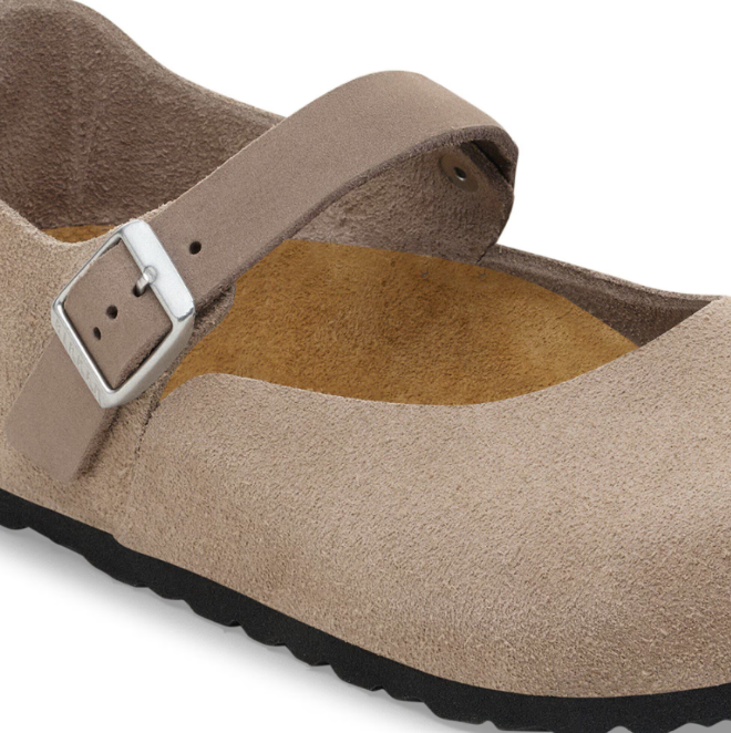 Birkenstock Mantova Suede Leather Taupe Regular