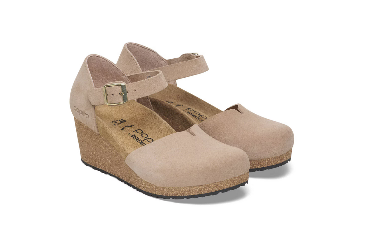 Birkenstock Mary Suede Leather Warm Sand Narrow