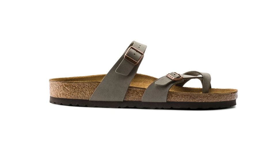 Birkenstock Mayari Birkibuc Stone Sandals - Stone, Regular