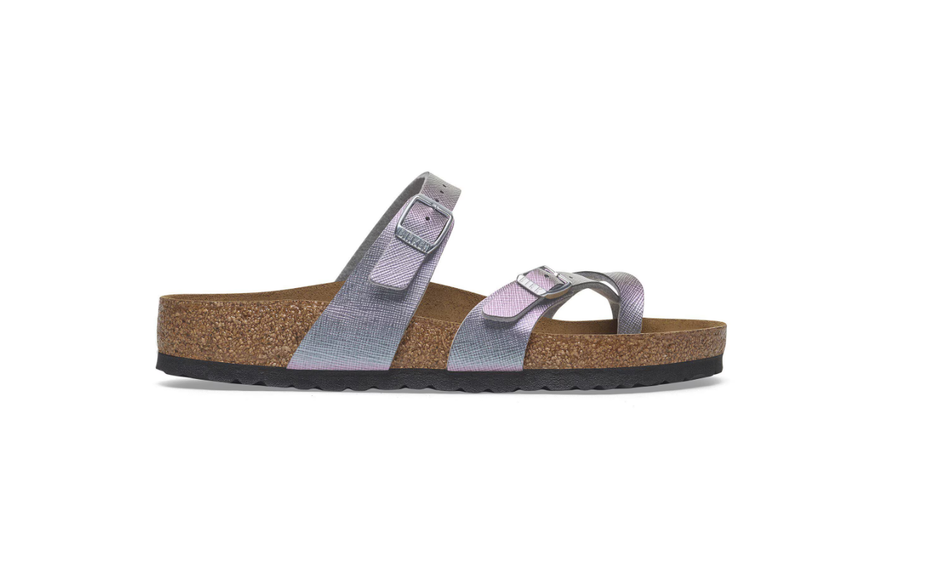 Birkenstock Mayari Birko-Flor Saffiano Iridescent Viola Regular