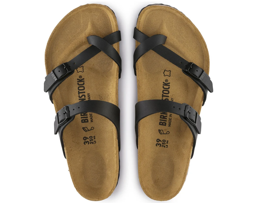 Birkenstock Mayari Birko-Flor Black Sandals - Black, Regular