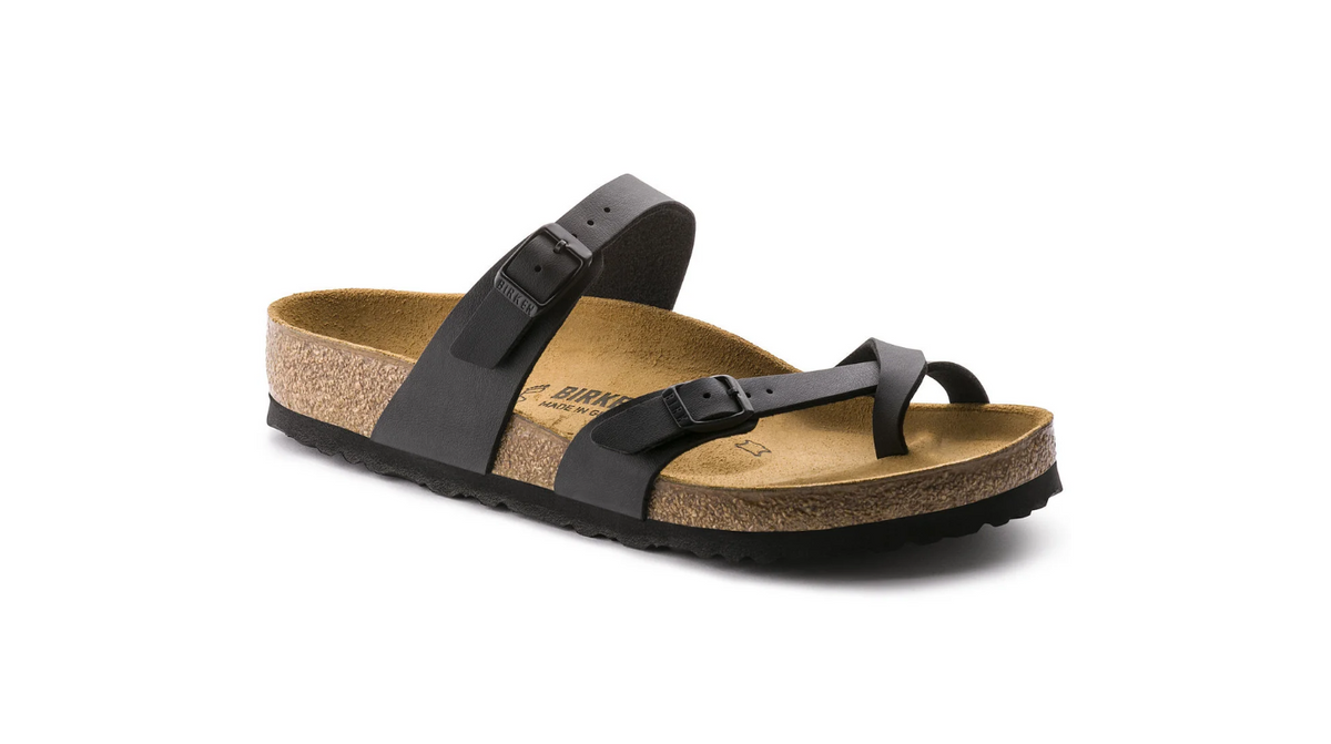 Birkenstock Mayari Birko-Flor Black Sandals - Black, Regular