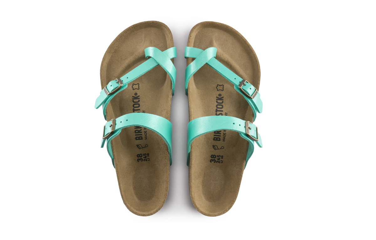 Birkenstock Mayari Birko-Flor Graceful Emerald Sandals Width