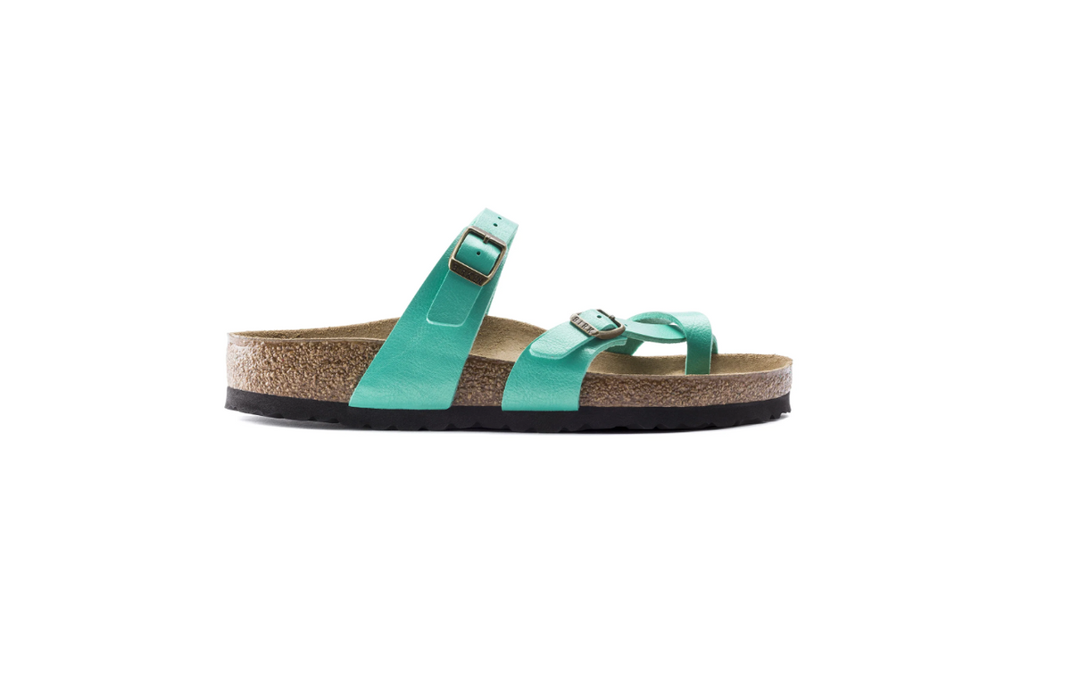 Birkenstock Mayari Birko-Flor Graceful Emerald Sandals Width
