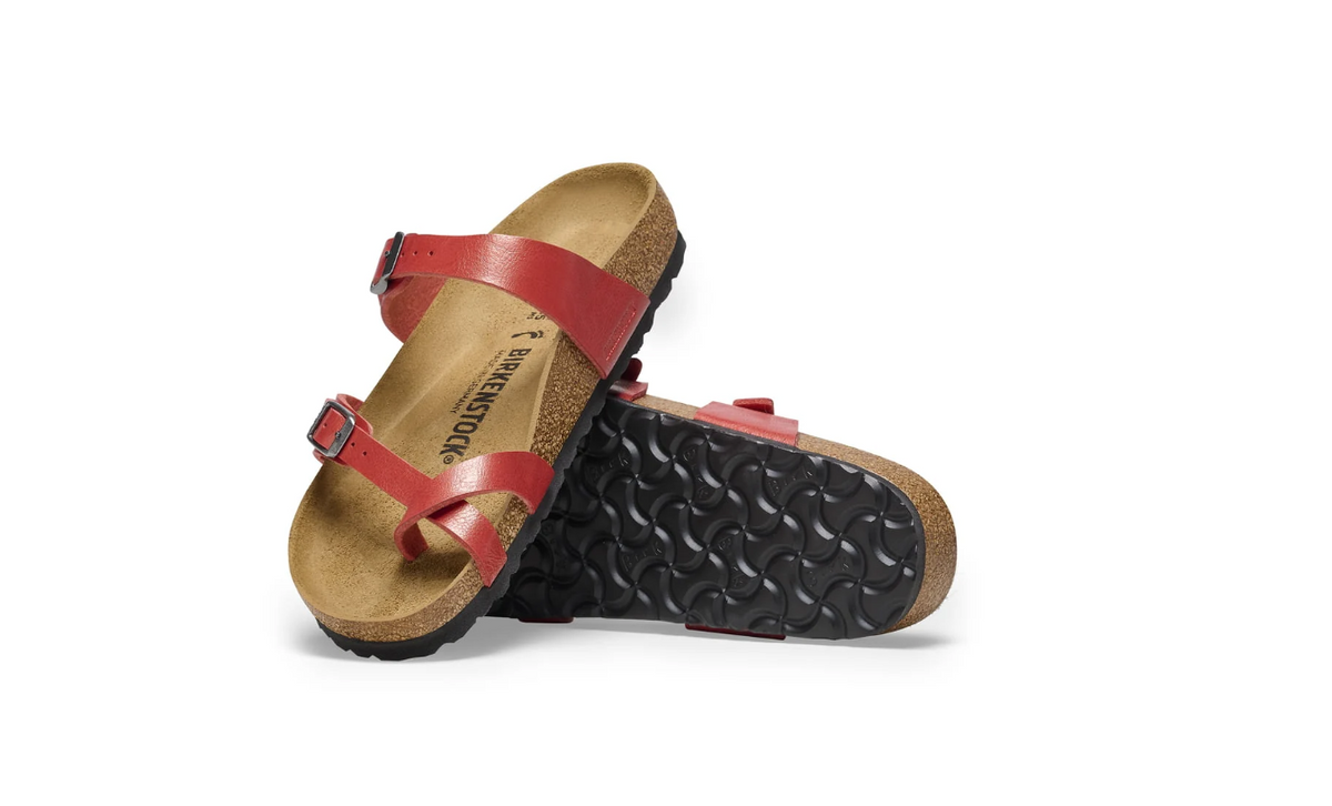Birkenstock Mayari Graceful Mars Red Birko-Flor Sandal - Red, Regular