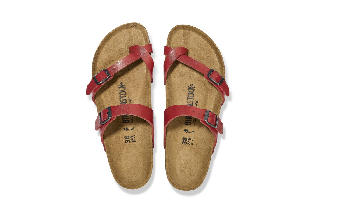 Birkenstock Mayari Graceful Mars Red Birko-Flor Sandal - Red, Regular
