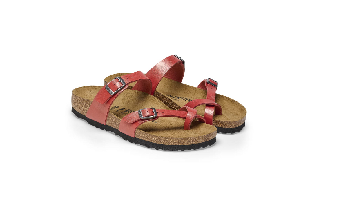 Birkenstock Mayari Graceful Mars Red Birko-Flor Sandal - Red, Regular