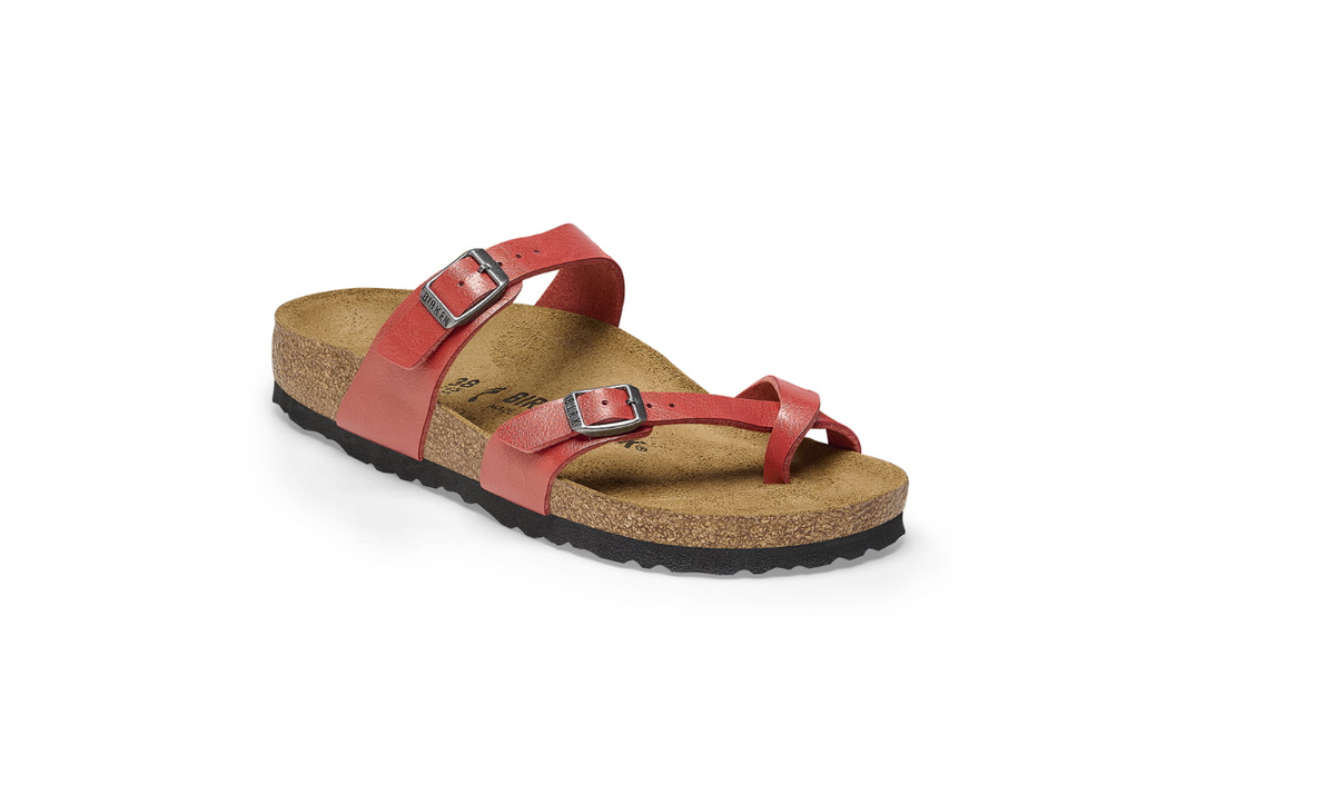 Birkenstock Mayari Graceful Mars Red Birko-Flor Sandal - Red, Regular