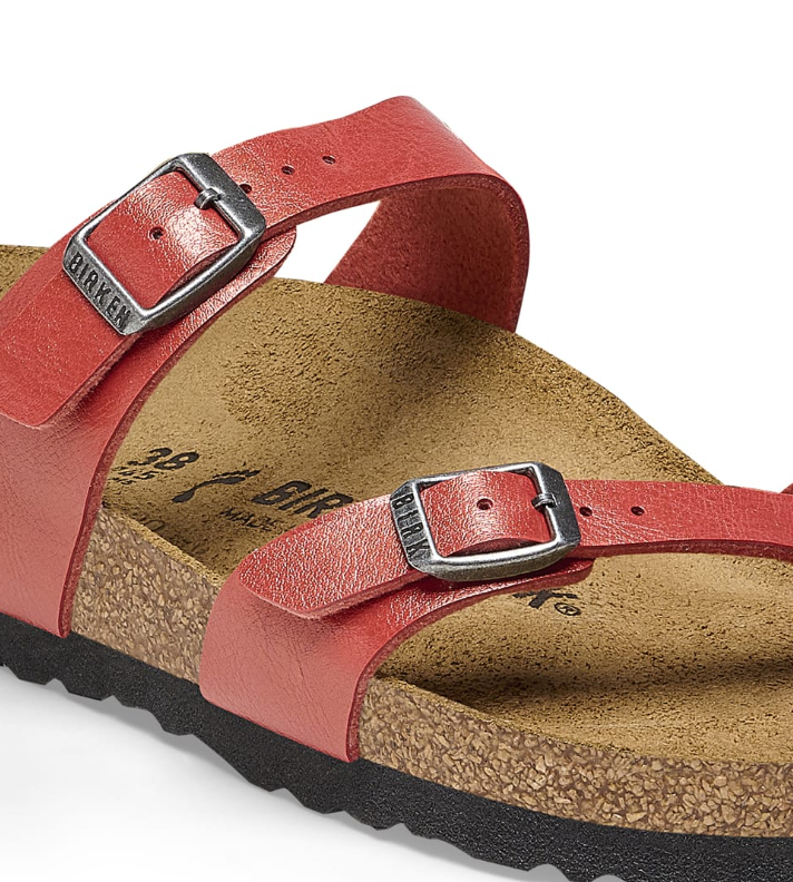 Birkenstock Mayari Graceful Mars Red Birko-Flor Sandal - Red, Regular