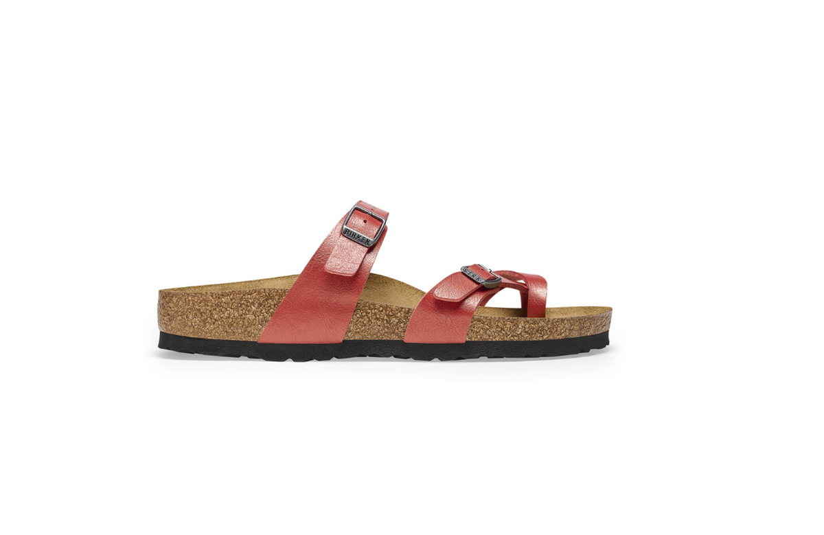 Birkenstock Mayari Graceful Mars Red Birko-Flor Sandal - Red, Regular