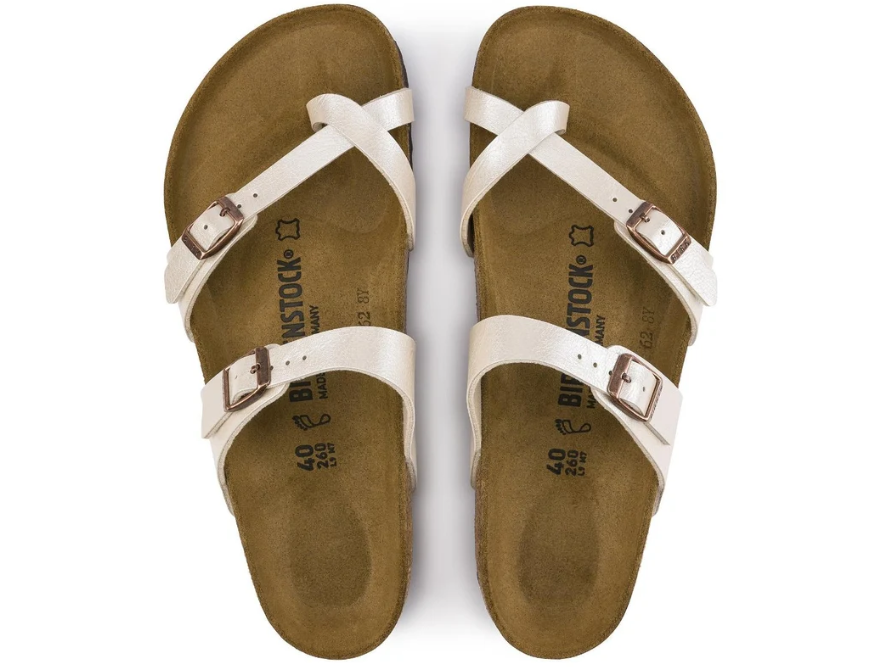 Birkenstock Mayari Birko-Flor Graceful Pearl White Regular