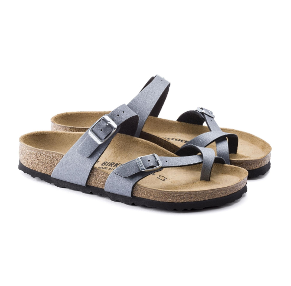 Birkenstock Mayari Birko-Flor Icy Metallic - Anthracite, Regular