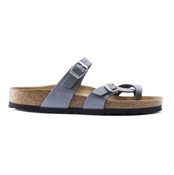 Birkenstock Mayari Birko-Flor Icy Metallic - Anthracite, Regular