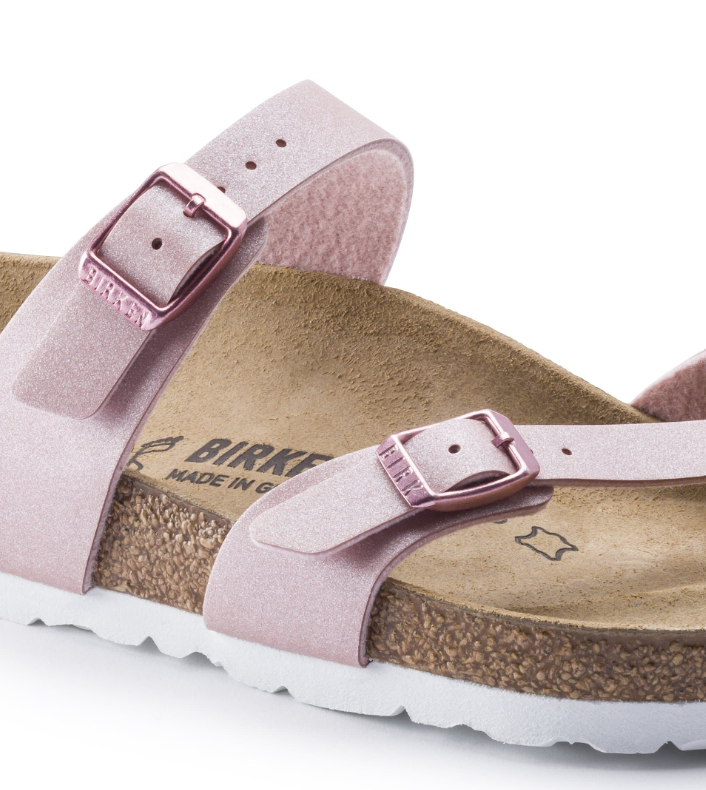 Birkenstock Mayari Birko-Flor Icy Metallic Old - Rose, Narrow