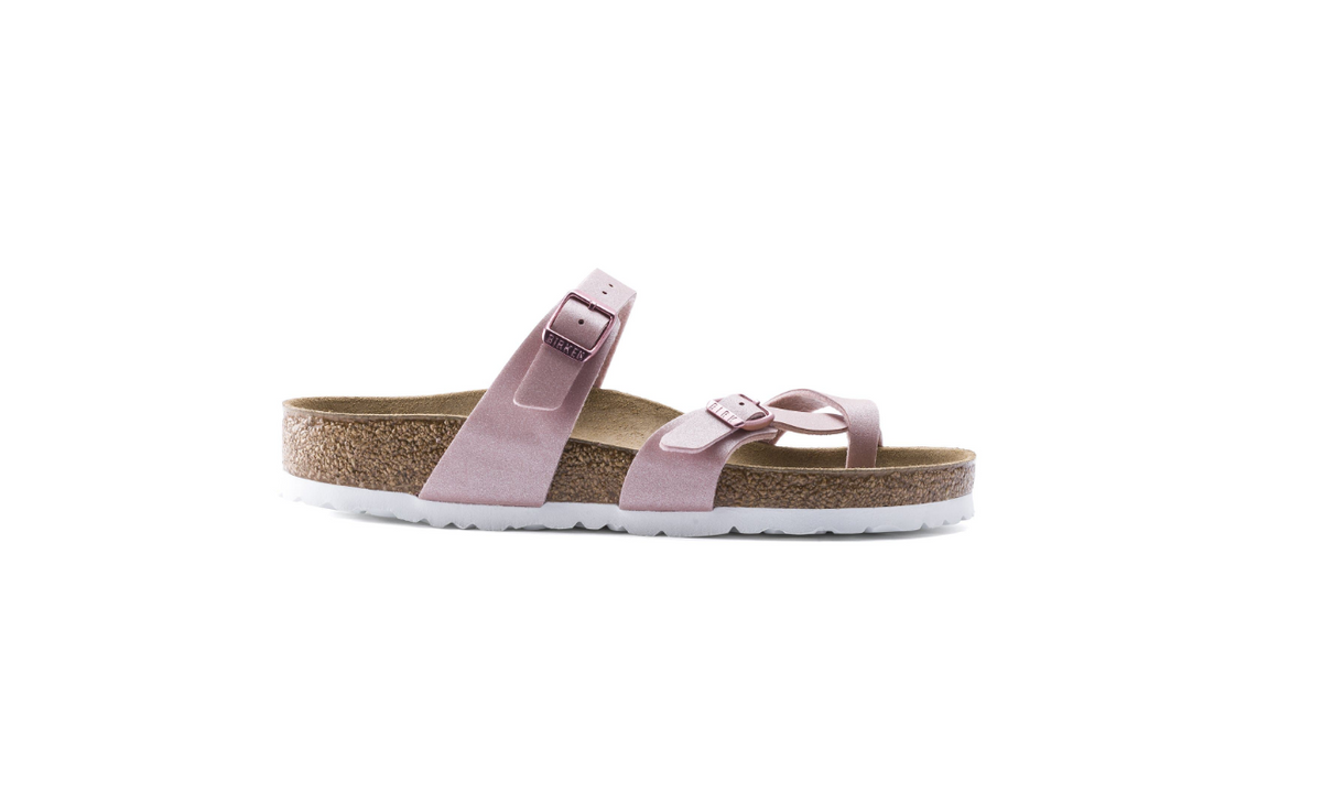 Birkenstock Mayari Birko-Flor Icy Metallic Old Rose Regular