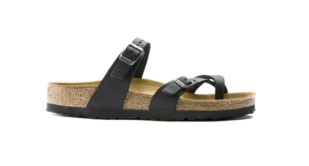 Birkenstock Mayari Oiled Leather Sandal Black Regular