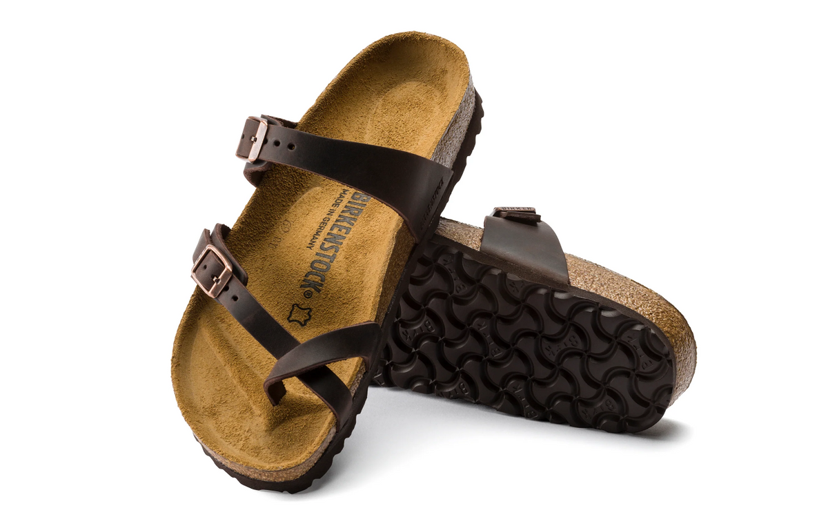 Birkenstock Mayari Oiled Leather Habana Sandals Regular