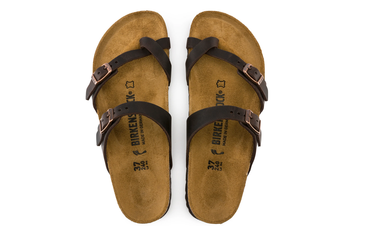 Birkenstock Mayari Oiled Leather Habana Sandals Regular