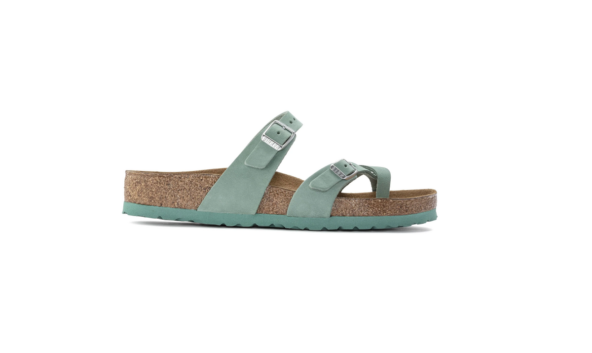 Birkenstock Mayari Soft Footbed Nubuck Leather Beryl Regular