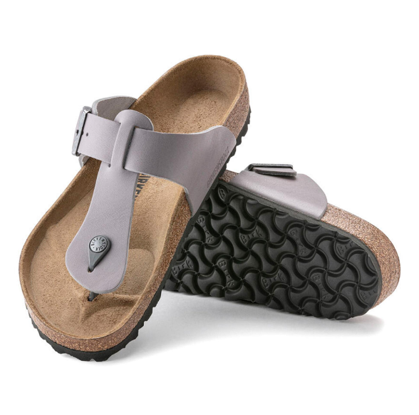 Birkenstock Medina Natural Leather Stone Coin Regular