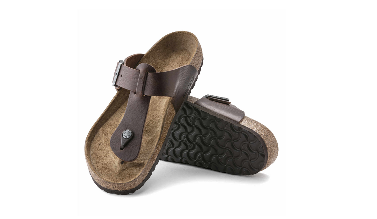 Birkenstock Medina Natural Leather Vintage Wood Roast Regular