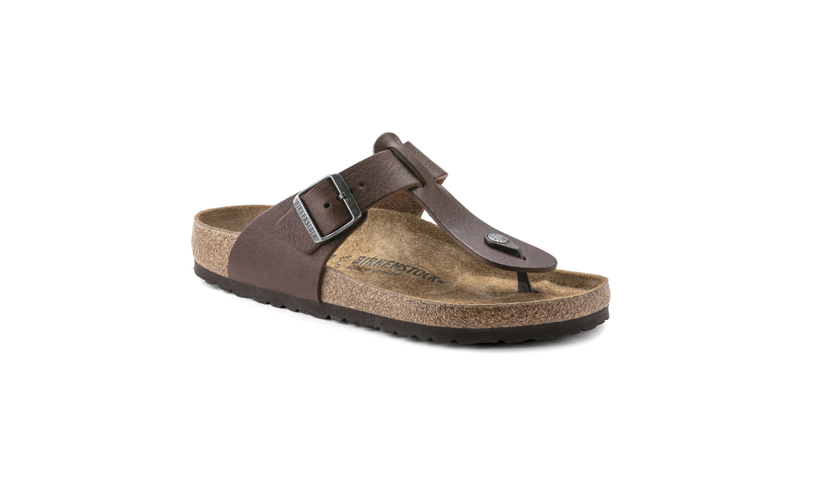 Birkenstock Medina Natural Leather Vintage Wood Roast Regular