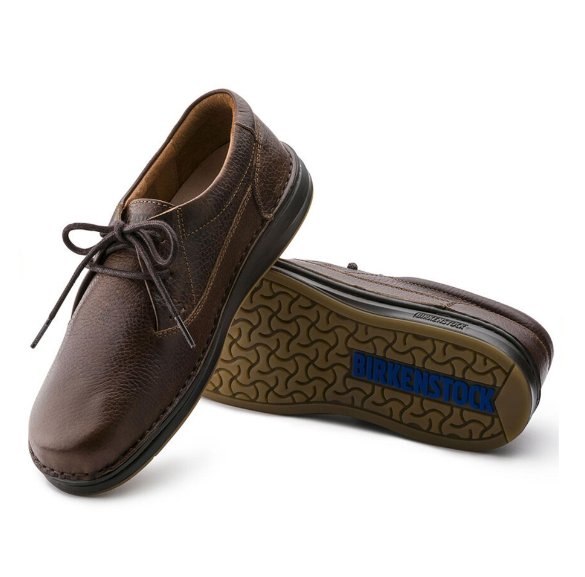 Birkenstock Memphis NL Natural Leather Dark Brown Regular