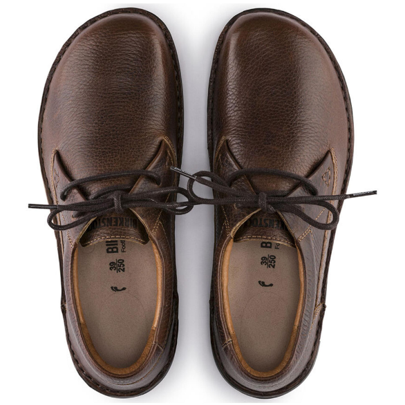 Birkenstock Memphis NL Natural Leather Dark Brown Regular