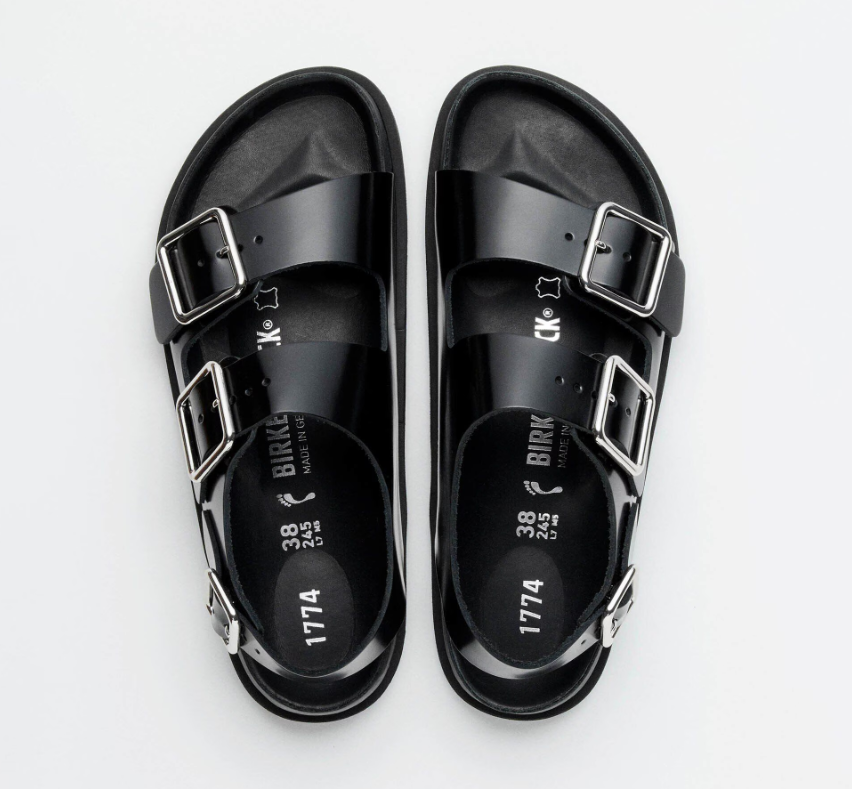 Birkenstock 1774 Milano Leather Premium Black Narrow