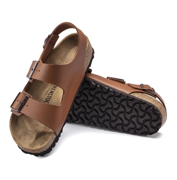 Birkenstock Milano NL Natural Leather Ginger Brown Narrow