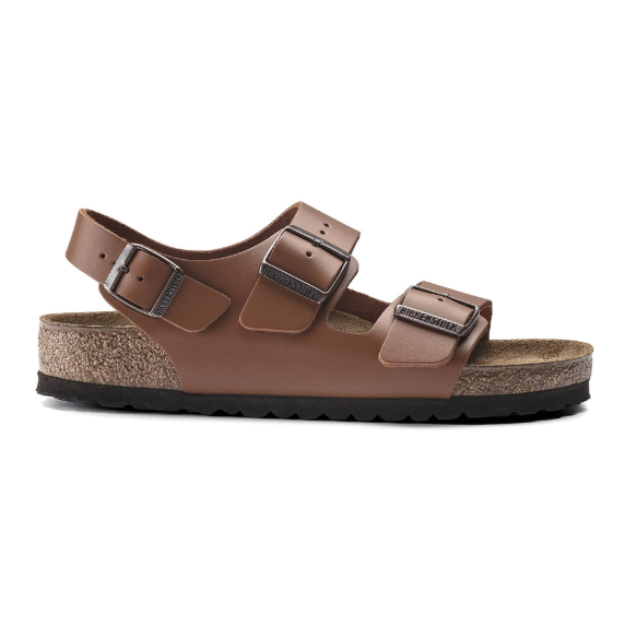 Birkenstock Milano NL Natural Leather Ginger Brown Narrow