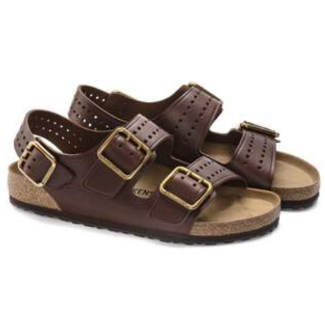 Birkenstock Milano Bold Natural Leather Roast Regular
