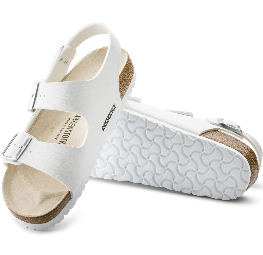 Birkenstock Milano Birko-Flor White Sandal Narrow